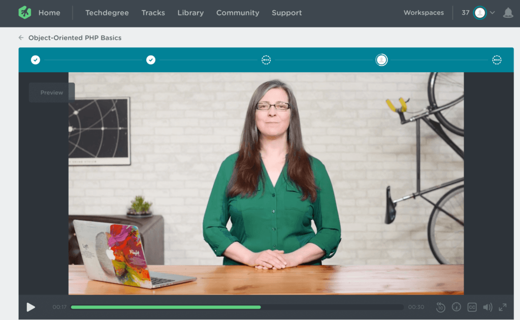 Team Treehouse Video Screenshot