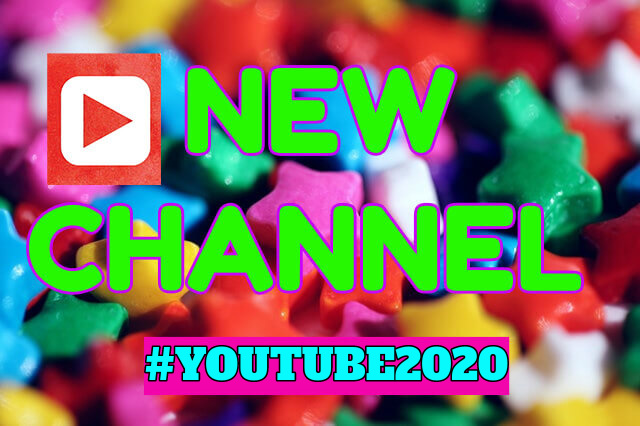 colorful candy pieces serving as channel artwork when starting a YouTube channel