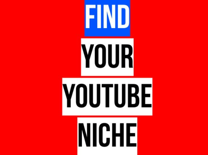 find your youtube niche with red background