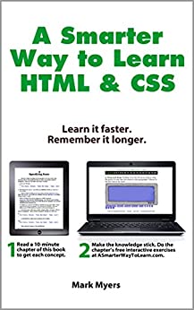 cover of A Smarter Way to Learn HTML & CSS book by Mark Myers