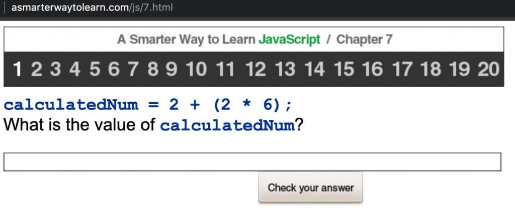 the best javascript book a smarter way to learn javascript student exercise calculating math functions