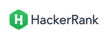 hackerrank logo with green shape and h in the center