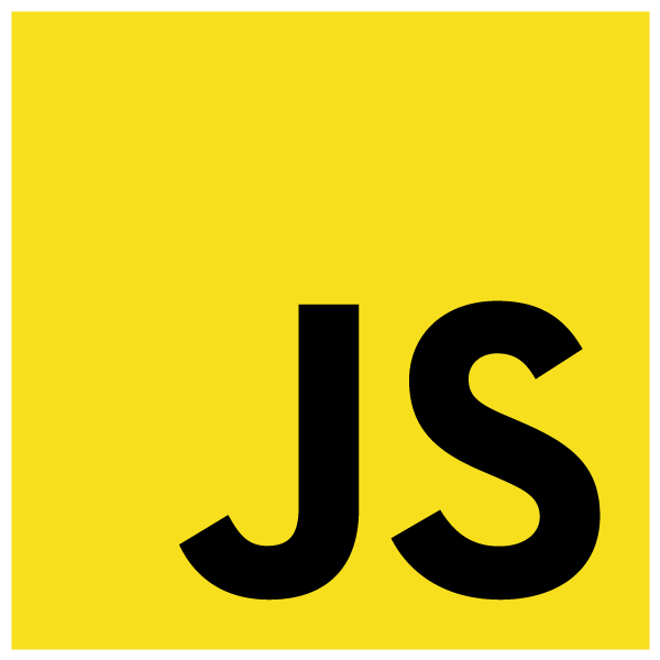 JavaScript logo yellow square with black JS in bottom right corner