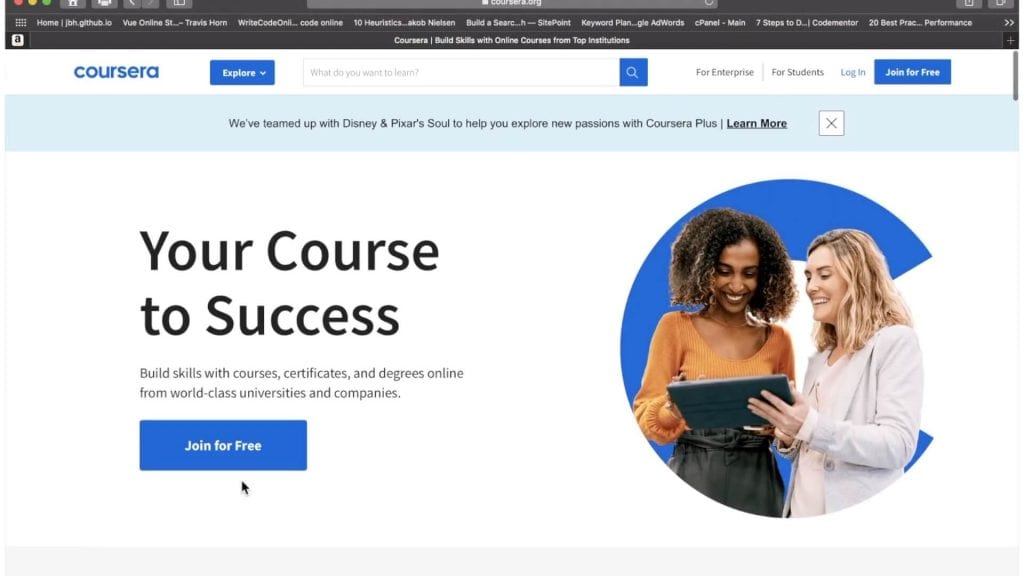 Coursera landing page, but is coursera worth it?