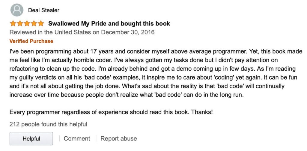 Clean Code review: Is Clean Code by Robert C. Martin worth it? (book)