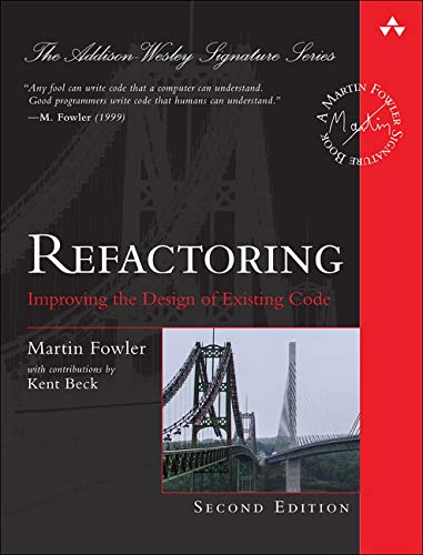 Refactoring Improving the Design of Existing Code 2nd Edition book cover