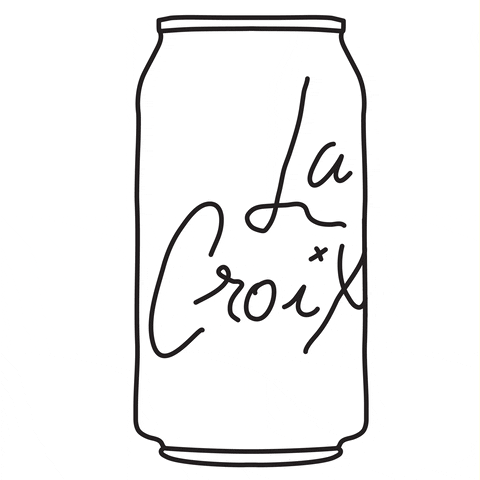 lacroix animation with flashing letters