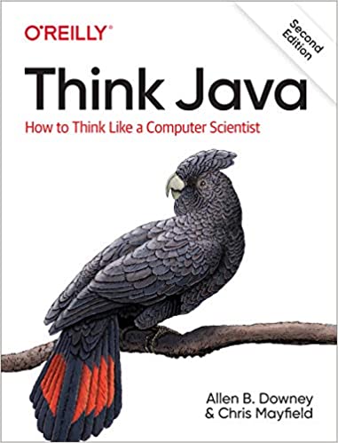 best Java books for beginners Think Java cover with parrot