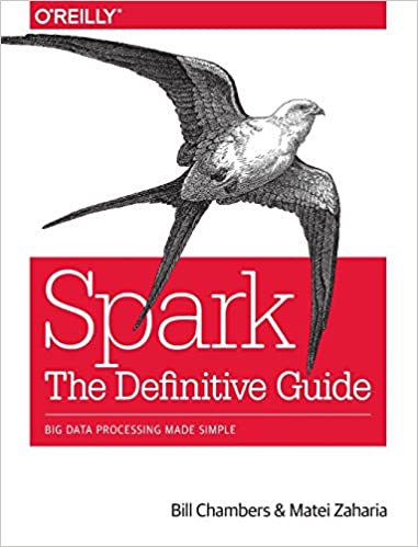 big data books Spark The Definitive Guide with a swallow