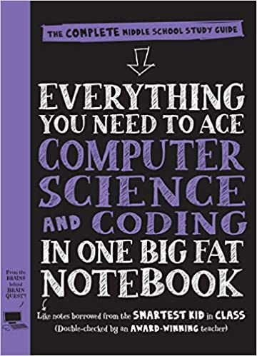 everything you need to ace computer science and coding in one big fat notebook cover
