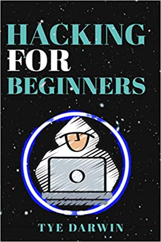 hacking for beginners kali linux books with white had hacker behind computer