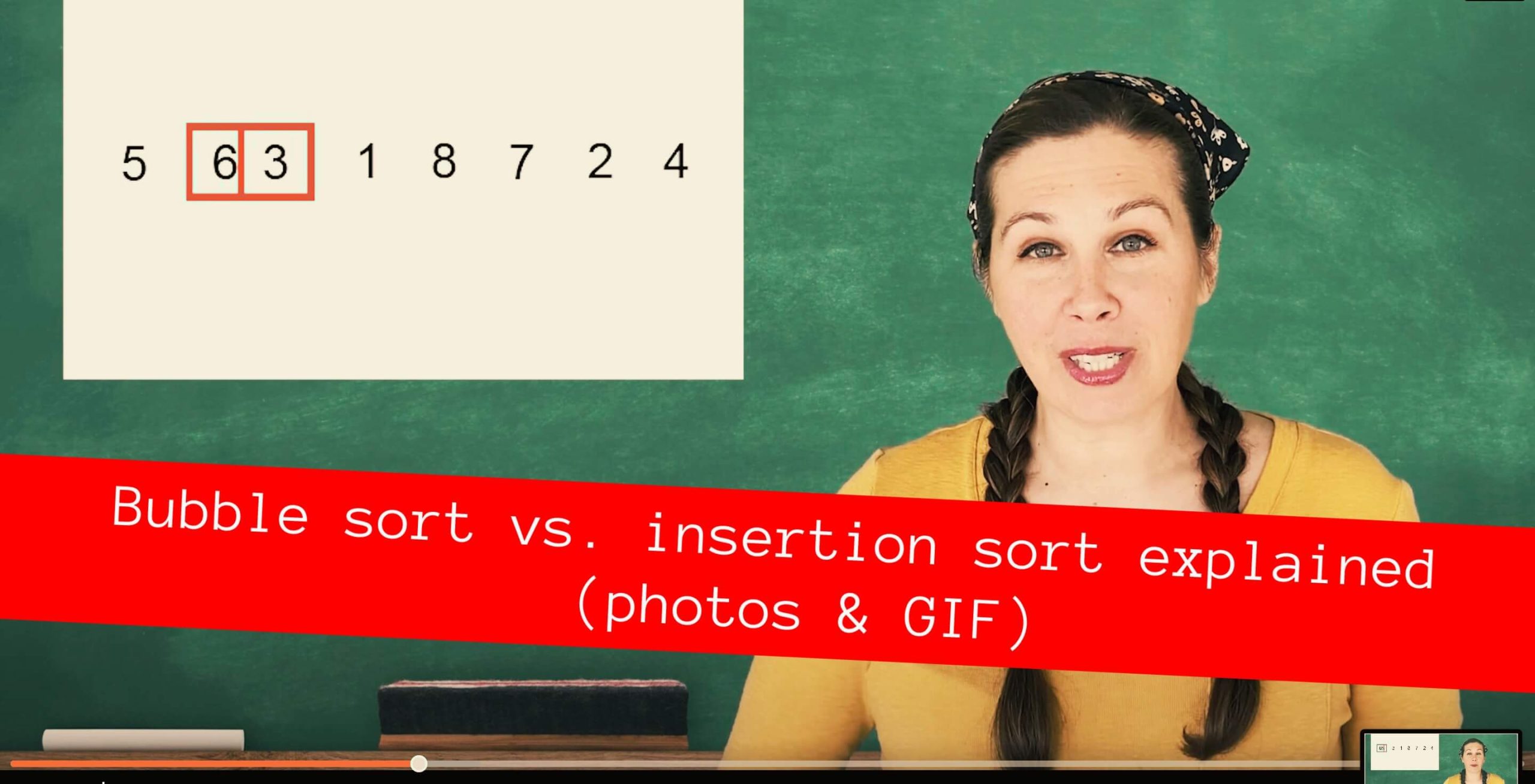 Insertion sort vs Bubble sort  Learn the Comparison and Key